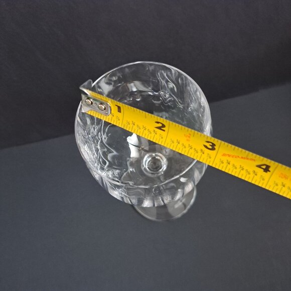 Mikasa Stephanie Wine Glass 7" Tall Clear Crystal Vertical Cut Stemware Elegant - Picture 3 of 15